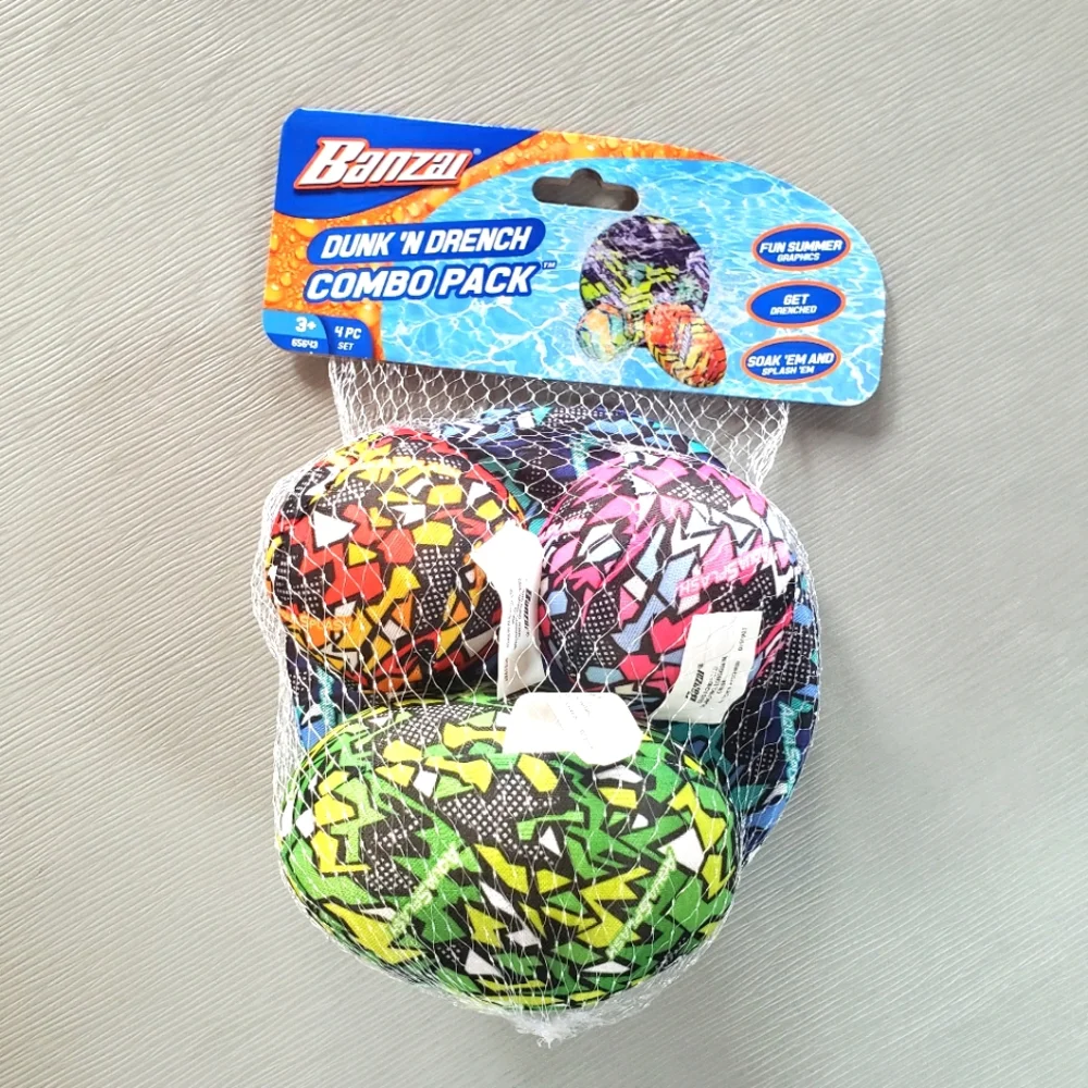 BANZAI Dunk 'n Drench Combo Pack 4 pcs